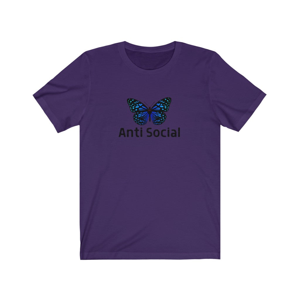 Anti Social Butterfly T shirt, Introvert Humor