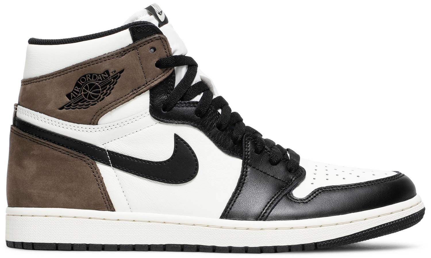 brown white and black jordan 1