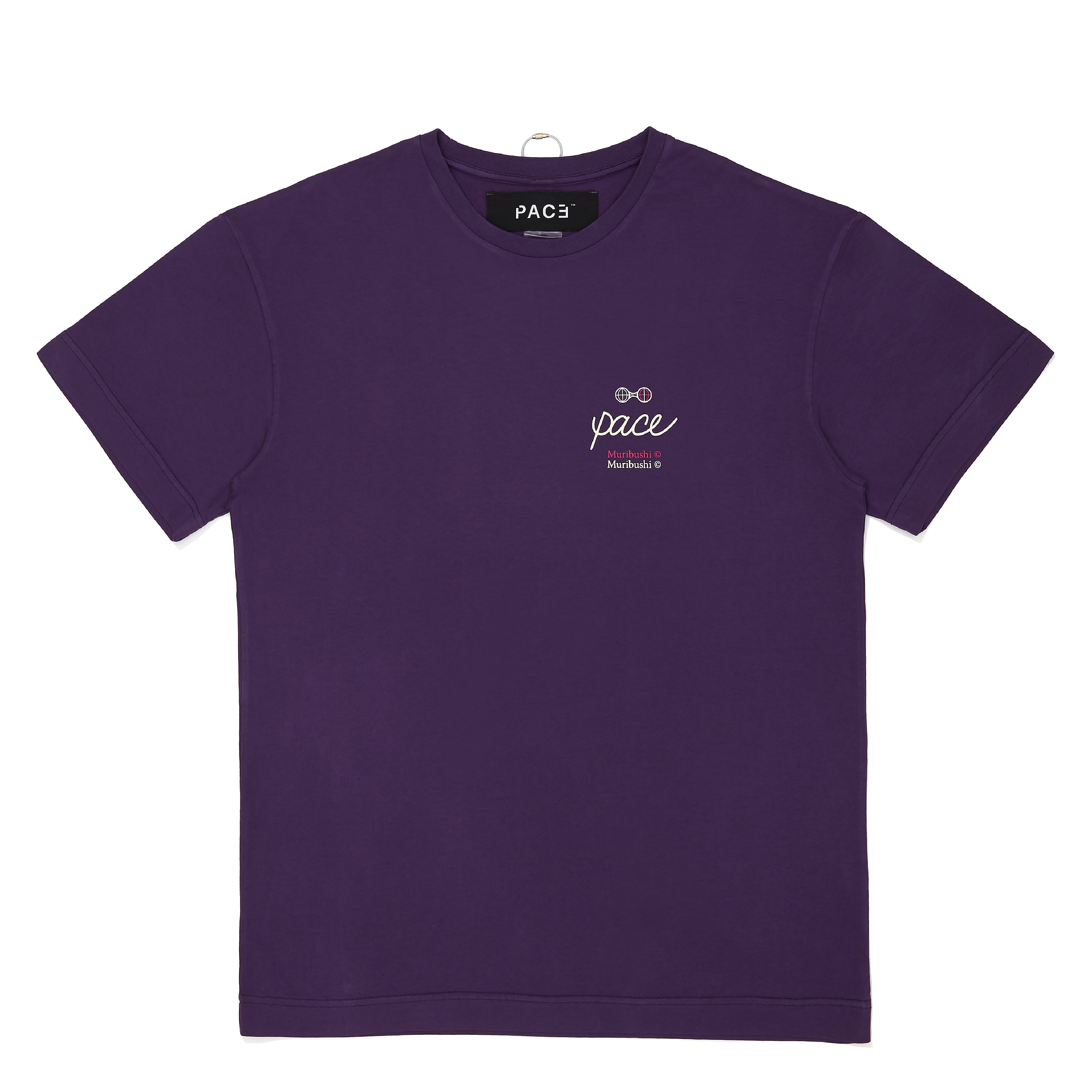 MRBSH3 T-SHIRT PURPLE (camiseta roxa com arte no "Pace" no lado esquerdo frente)