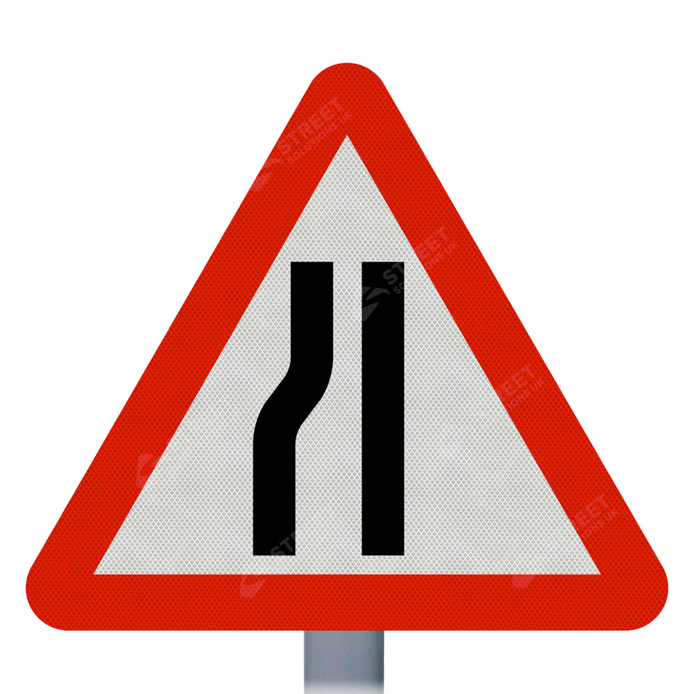 517v Road Narrows Near Side Sign Face Only