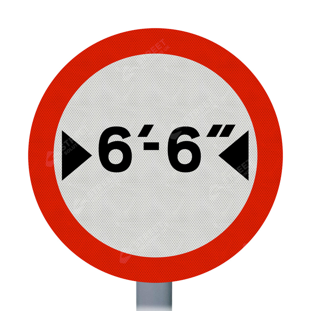 629 Vehicle Width Restriction Imperial Sign Face | Post & Wall Mounted road street highway signage for private and public