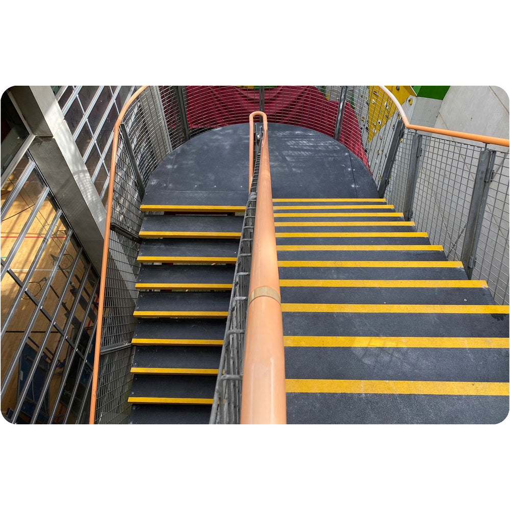 anti-slip-GRP-flat-sheet-slip-resistant-fiberglass-safety-flooring-walkway-traction-durable-industrial-premium-wet-dry-indoor-outdoor-construction-zones-schools-bridges-residential-leisure-facilities-ramps-stair-covers-gritted-glass-reinforced-polyester-screw-adhesive-bonding