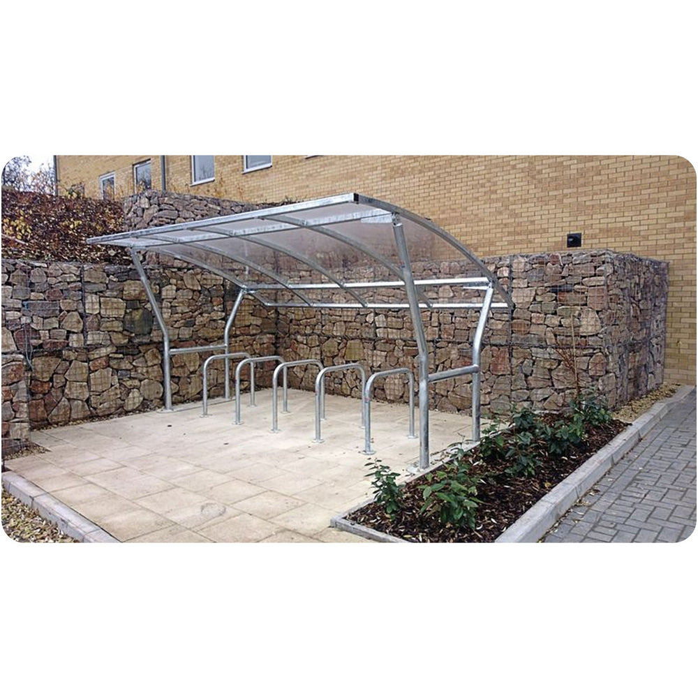 cambourne-cycle-shelter-galvanised-steel-roof-cladding-secure-mesh-doors-autopa-galvanised-steel-lockable-bike-stand-outdoor-freestanding-parking-bicycle-secure-standalone-secure-bolt-down-robust-weather-resistant-weatherproof-steel-canopy