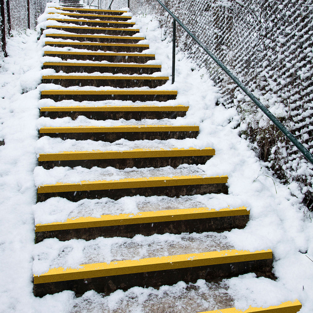 COBAgrip-stair-tread-non-slip-silicon-carbide-surface-stairs-protectors-GRP-fire-tested-steps-indoor-outdoor-anti-slip-resistant-covers-staircase-fiberglass-durable-high-traction-industrial-school-universities-warehouse-hospitals-stairway-yellow-black-white