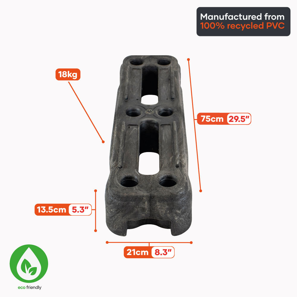 heras temporary fencing rubber block feet heavy duty