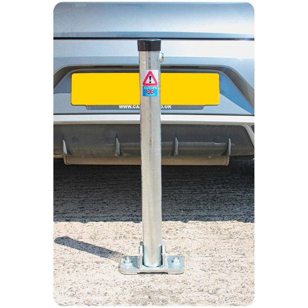 galvanised-stainless-steel-powder-coated-folding-parking-post-autopa-retractable-telescopic-bollard-security-bollards-traffic-management-removable-industrial-car-park-heavy-duty-urban-parking-lot-weather-resistant-durable-outdoor-integral-locks-lockable