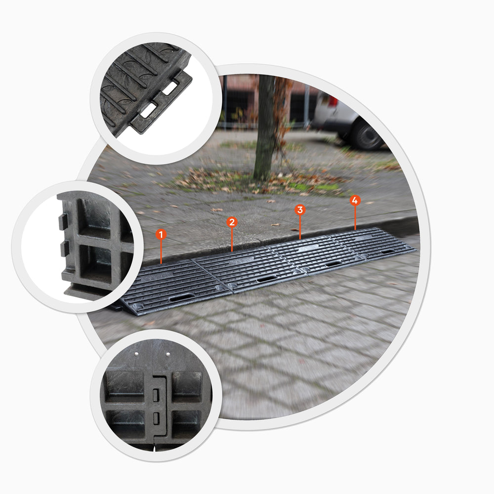 Kerb access ramp for curb mobility
