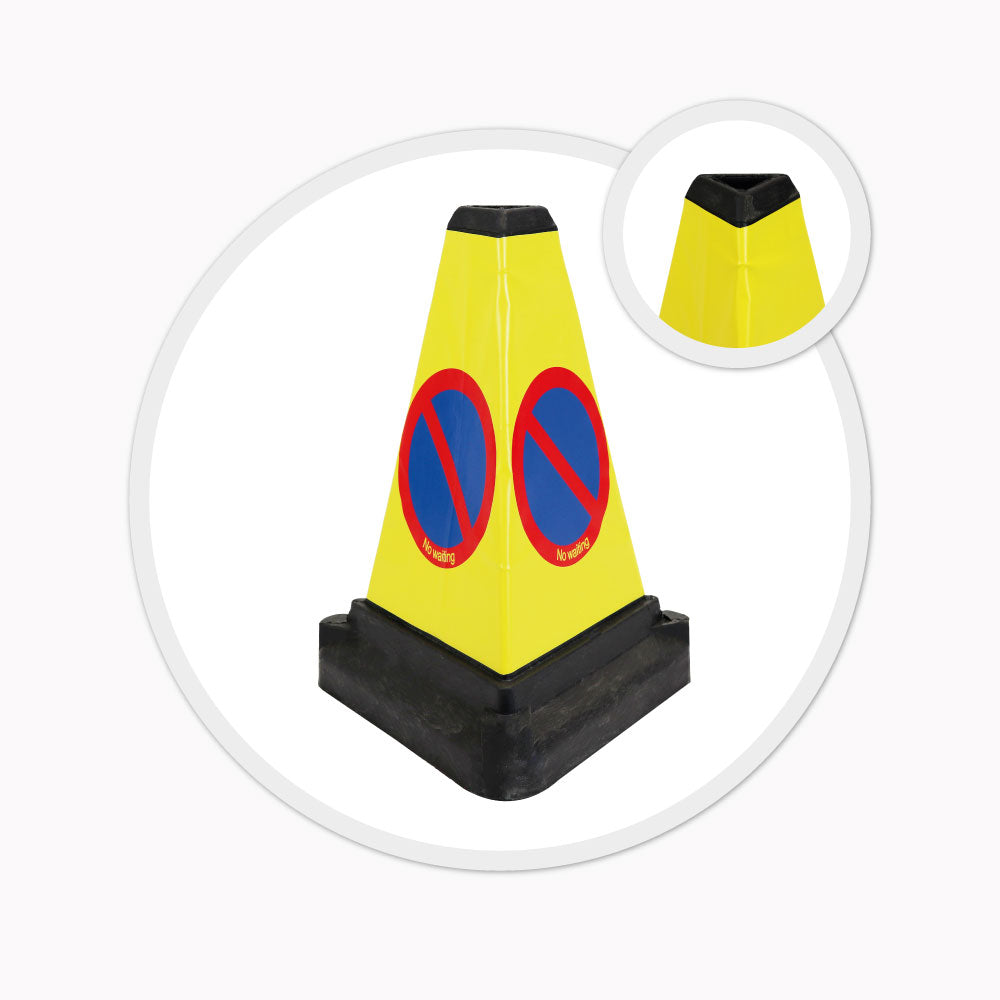 500mm 50cm triangular no waiting safety road bollard cone