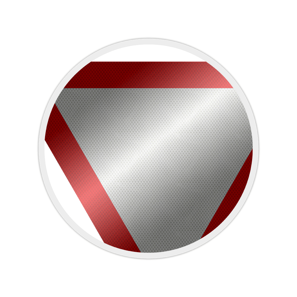 RA2 reflective road signs wall or post mounted red and white street highway signage 