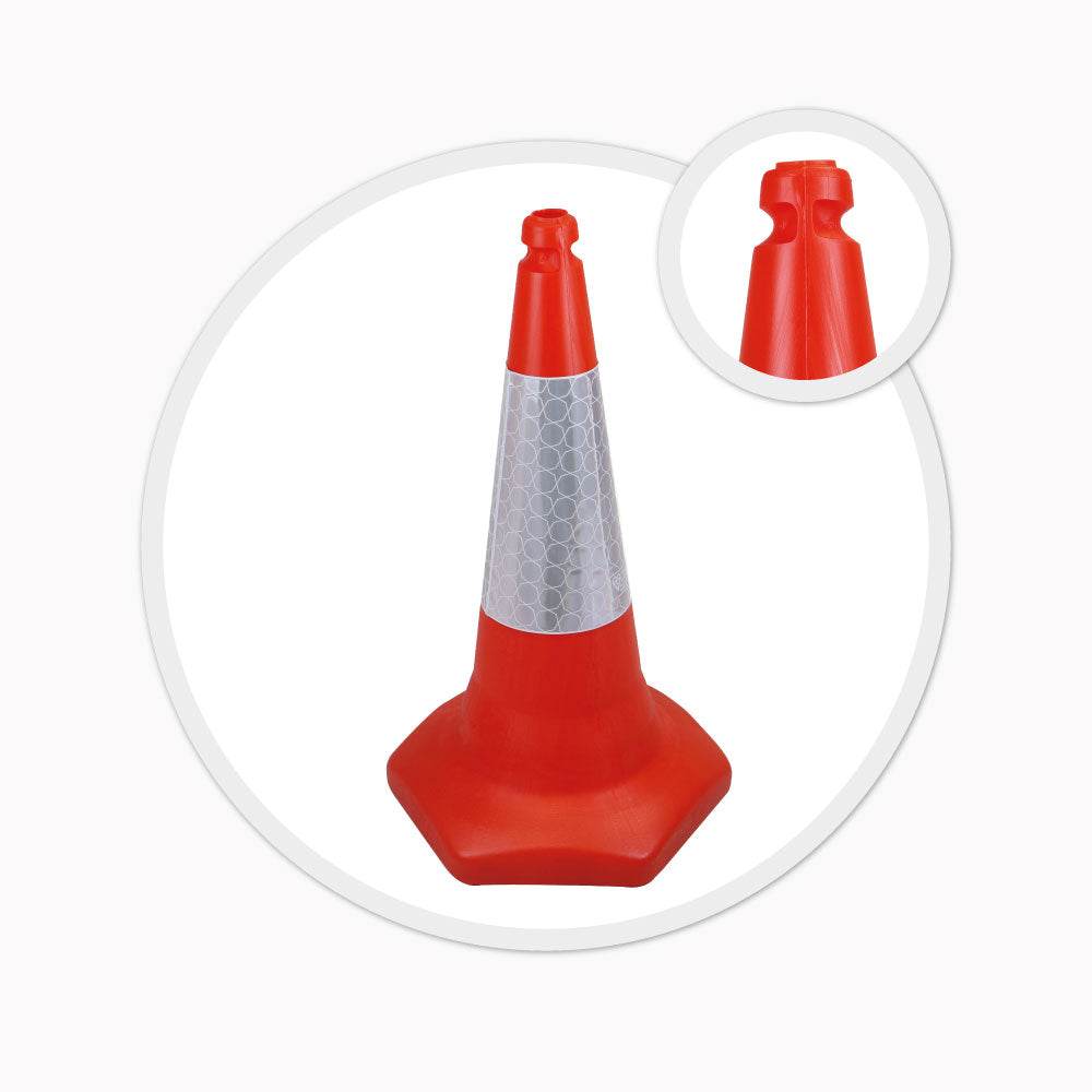 750mm sand weighted road traffic street safety cone 75cm orange