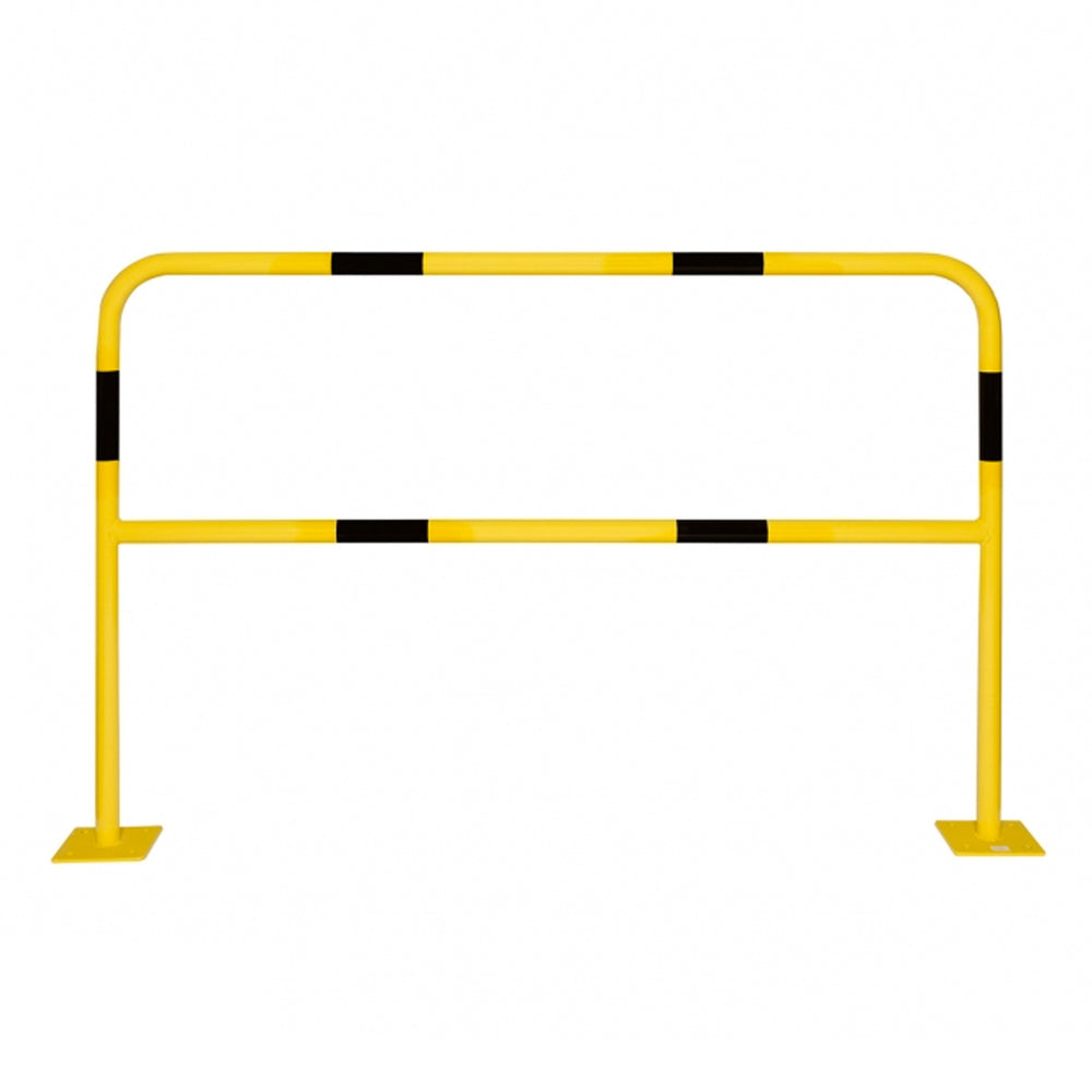 Traffic-line-steel-hoop-guards-Light-duty-1000-x-1000mm-Powder-coated-Yellow-Black-Protective-Safety-Bollards-Parking-lot-Barrier-systems-Pedestrian-safety-warehouse