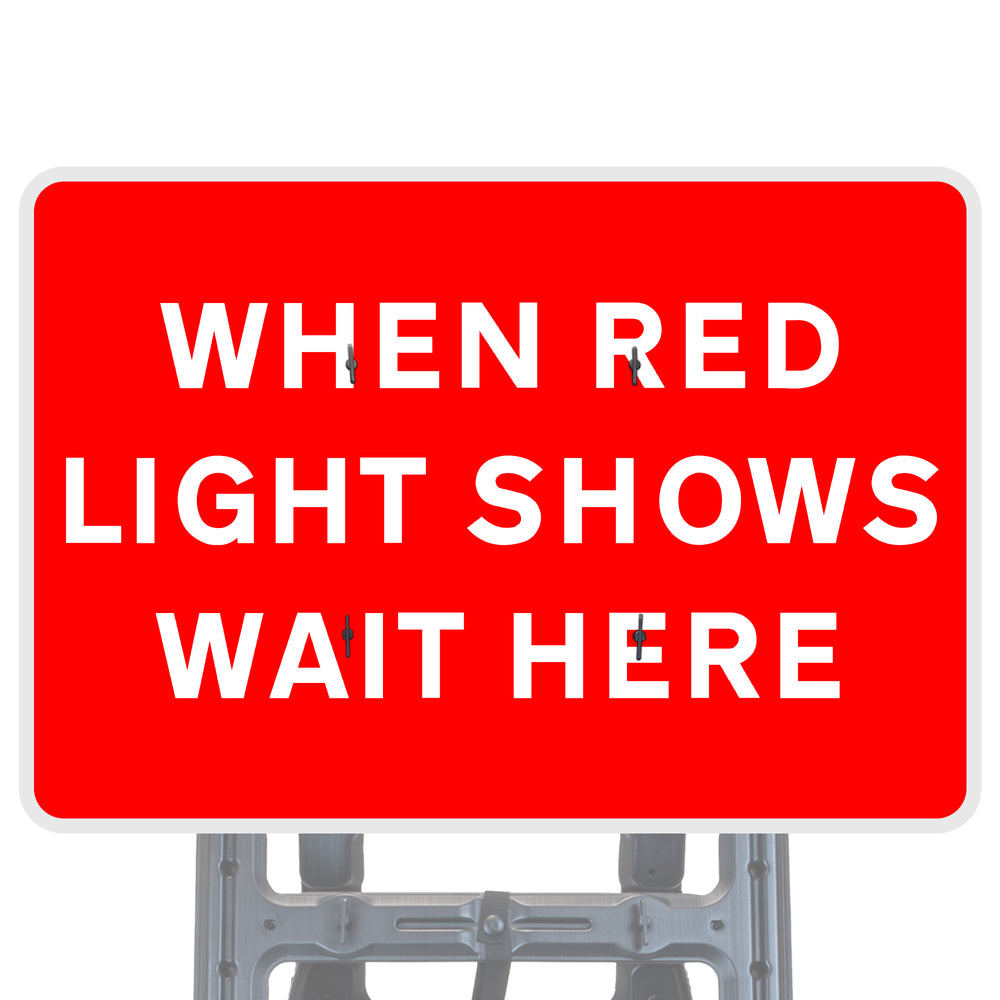 Reflective Quick Fit Sign Faces Chapter 8 Compliant The Red Book Road Sign High Visibility Traffic Safety Temporary Boards Custom Sign Frame RA1  HIP Class 2 RA2 Prismatic GRP Plastic Substrate Composite Dibond