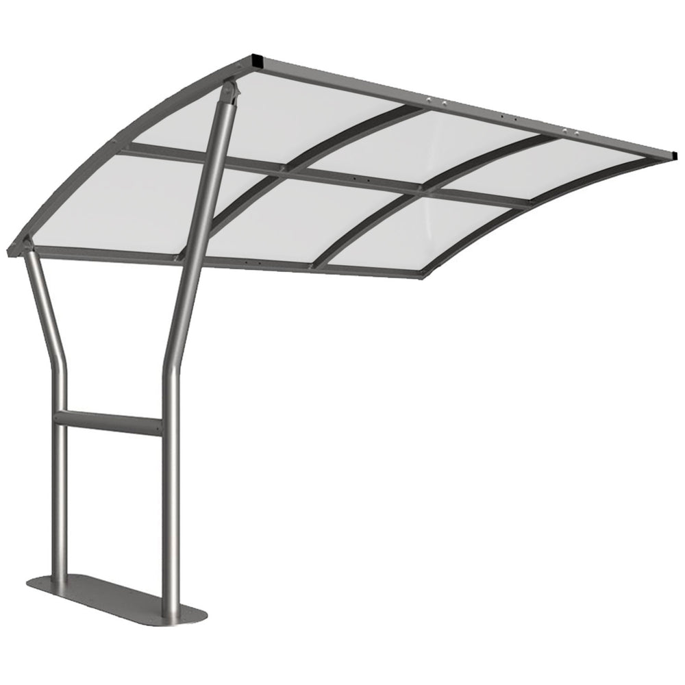 caxton-bike-shelter-clear-roof-outdoor-bicycle-cycle-secure-storage-metal-steel-commercial-weatherproof-durable-enclosure-schools-university-college-canopy-flanged-ragged-base-plates-bolt-down-extension-senction