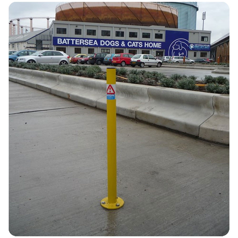 fixed-parking-post-galvanised-stainless-steel-powder-coated-folding-autopa-bollard-security-bollards-traffic-management-removable-industrial-car-park-heavy-duty-urban-parking-lot-weather-resistant-durable-