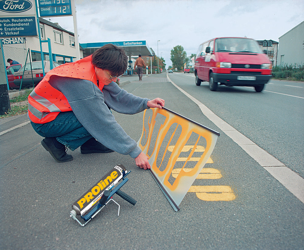 hand held paint applicator road marking stencil 