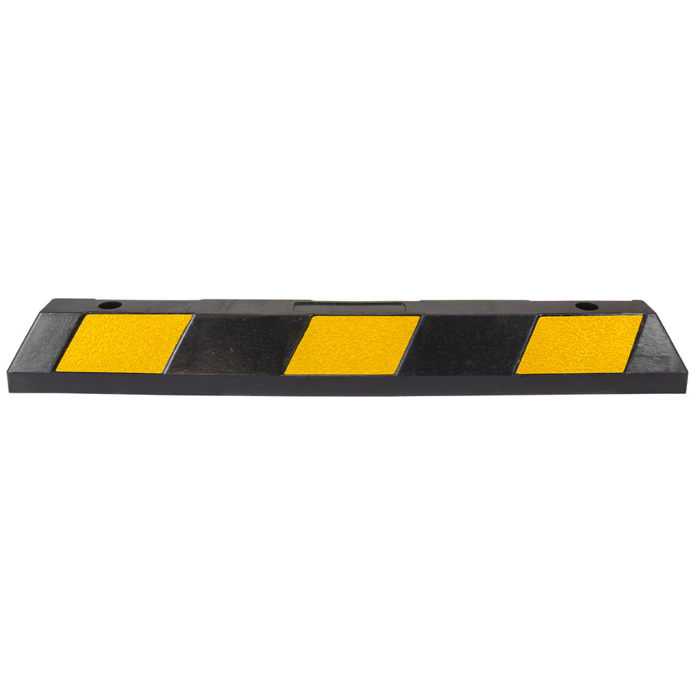 rubber-parking-wheel-stop-blocks-vehicle-stopper-barrier-curb-parking-lot-driveway-garage-tire-durable-outdoor-showroom-traffic-safety-roadside-heavy-duty-yellow-reflective