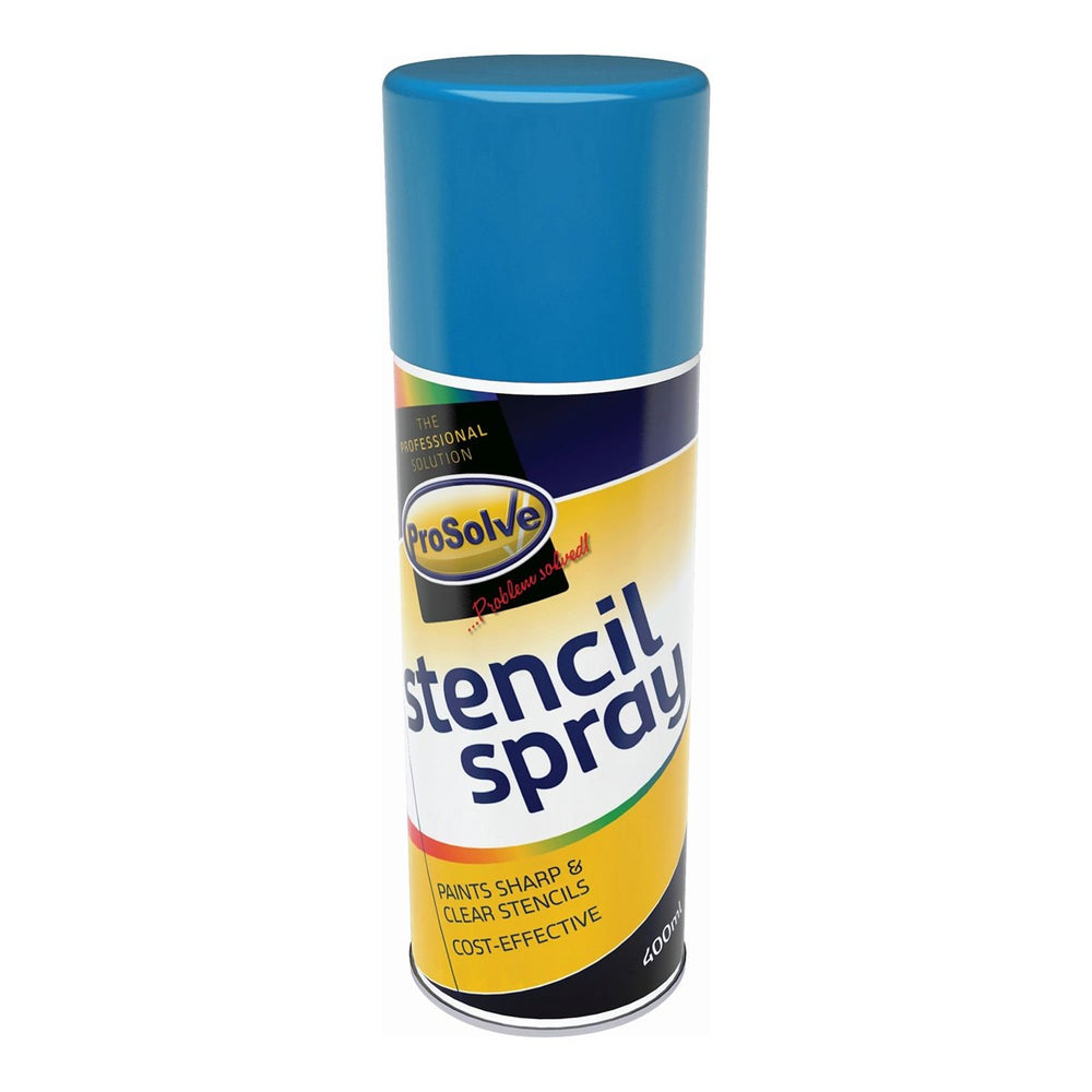 Stencil Spray: Fast-Drying Acrylic Paint Marker for Industrial Stencilling | Blue Color, Non-Toxic, Lead-Free | Suitable for Interior and Exterior Use | High Pigment Content