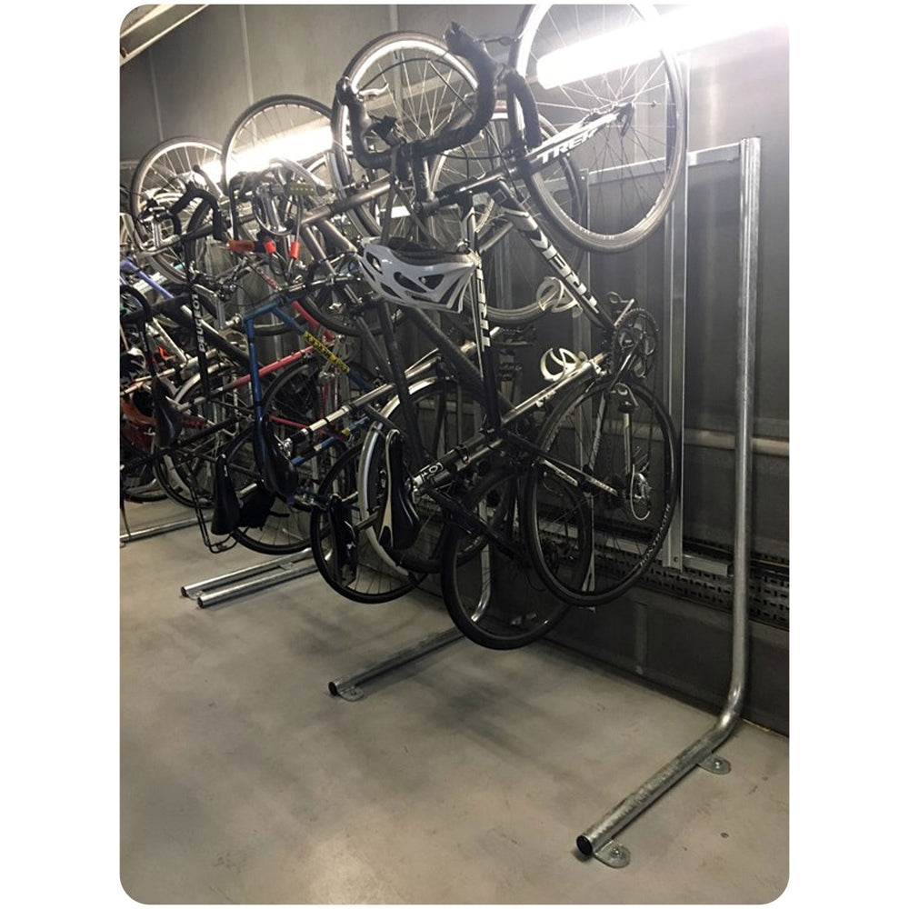 semi-vertical-cycle-stack-bike-stand-bicycle-storage-parking-rack-galvanised-stainless-steel-powder-coated-custom-RAL-durable-industrial-outdoor-sturdy-schools-highschool-college-university-public-spaces