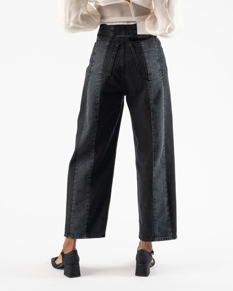 MM6 Maison Margiela 5 Pocket Button Fly Pant in Black Curated at