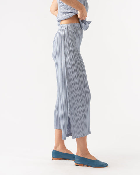 Pleats Please Issey Miyake Mellow Pleat Pants in Grayish Blue