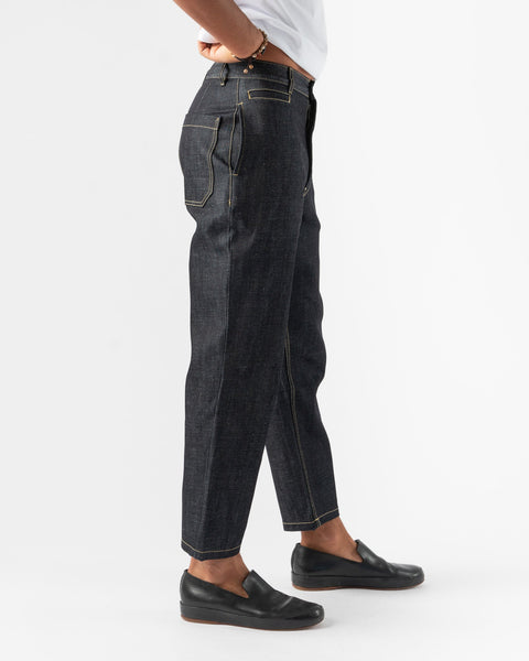 Studio Nicholson Bill Pant in Indigo Selvedge Denim