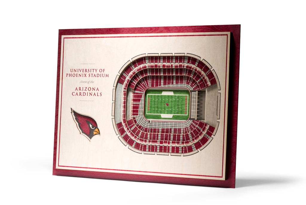 NFL Arizona Cardinals 3D Logo Series Wall Art - 12x12