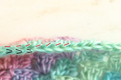 Camel Stitch explanation for Spring into Summer Blanket crochet pattern (Figure 1)