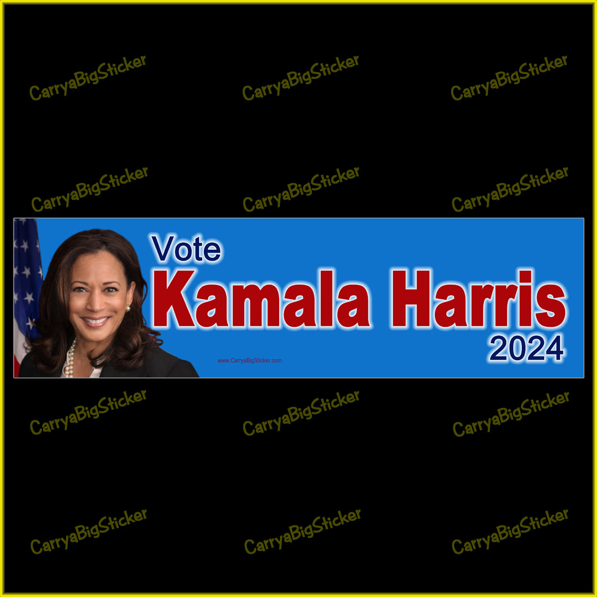 Vote Kamala Harris 2024 (Blue) BUMPER STICKER or BUMPER