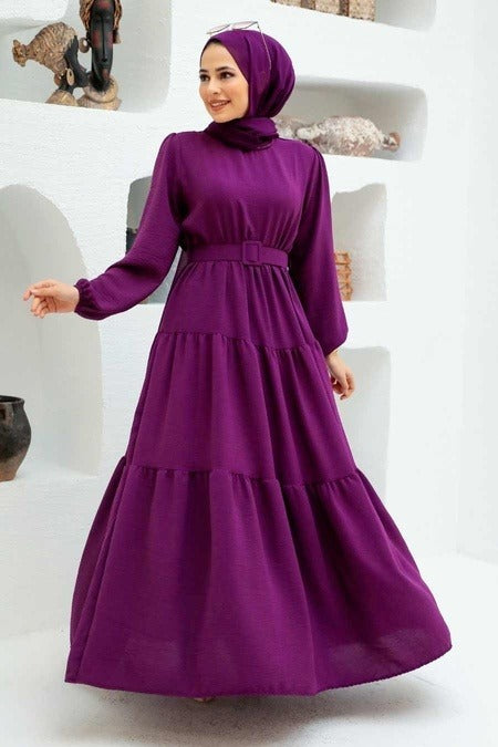 Purple Tiered Maxi
