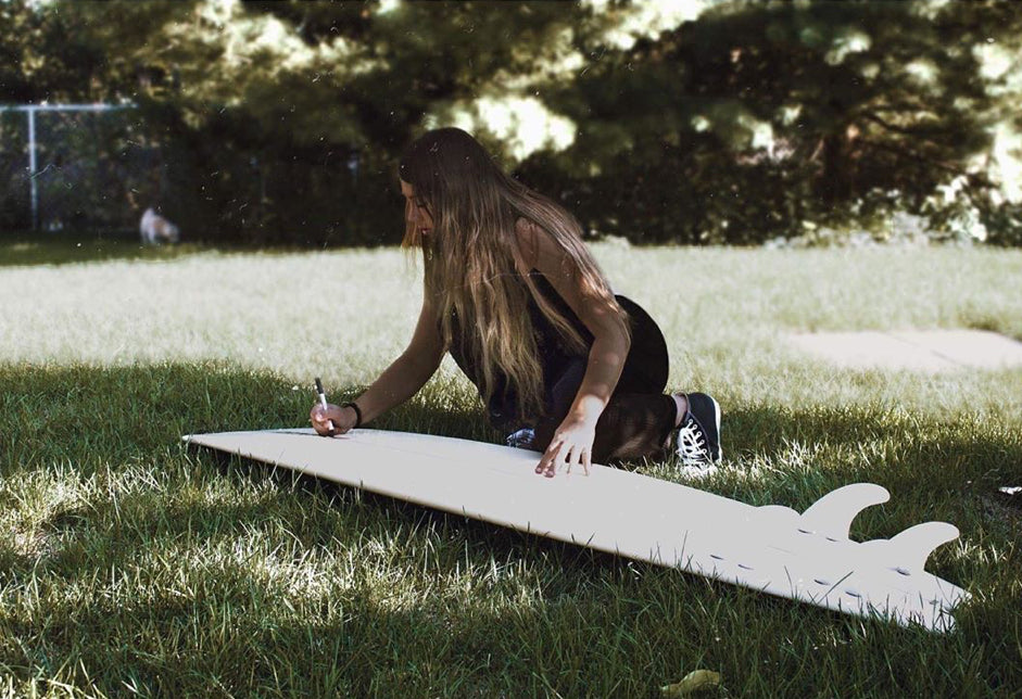 Artist Claudie Lamarre out of the