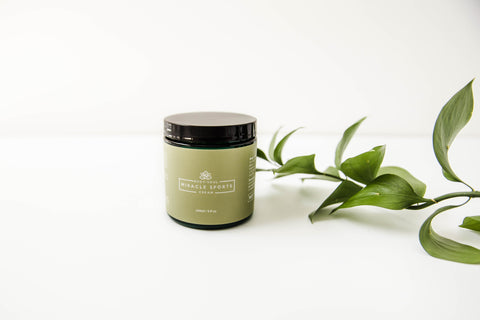 miracle sports cream featuring eucalyptus and rosemary, helps breathing while wearing a face mask