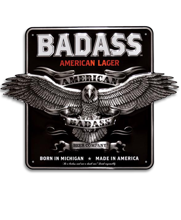 12 Metal Sign Badass Or Mid Made In Detroit