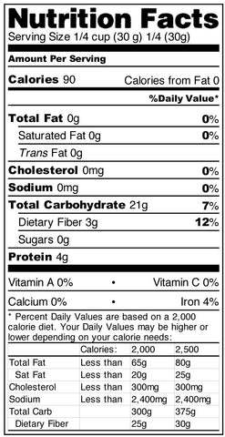 Nutrition Label