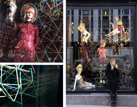 BERGDORF GOODMAN WXYZ JEWELRY 5TH AVE WINDOW INSTALLATION