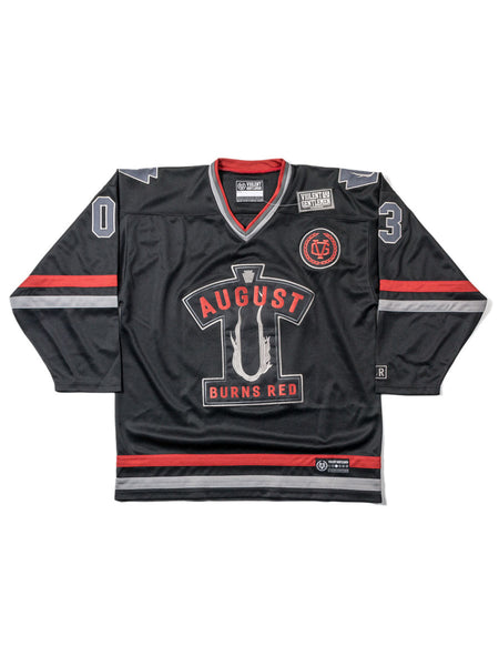 gray hockey jersey