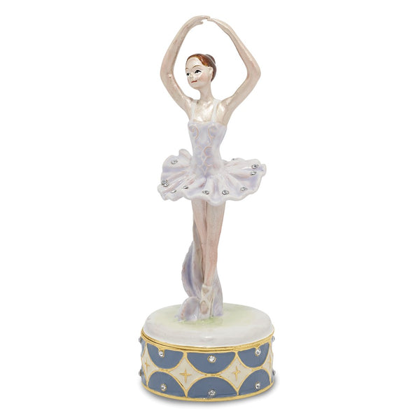 Pegajoso sopa Denso Bejeweled Ballerina Trinket Box with Charm Pendant – Saris and Things