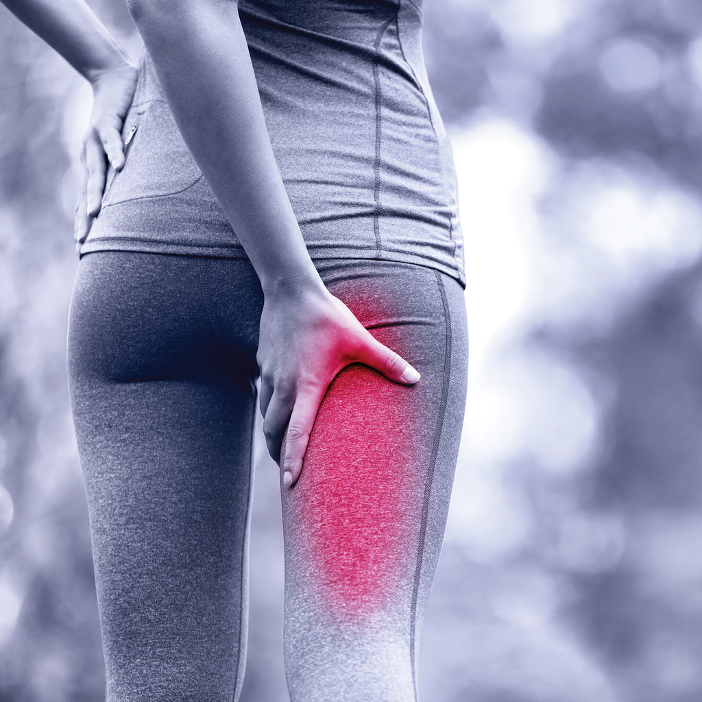 woman with thigh pain