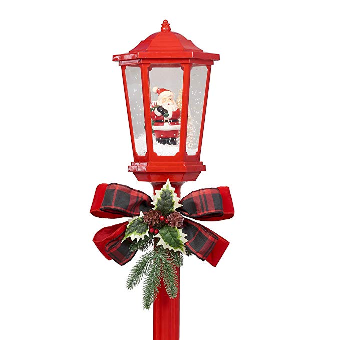 Red Christmas Lamp Post Decoration Soldify