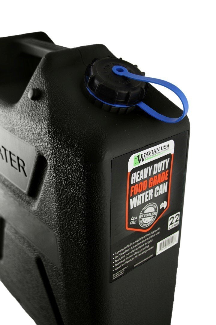 Black 5 Gallon Water Can