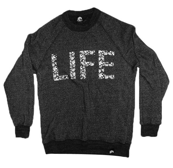 LIFE Floral-Crew Neck Sweater