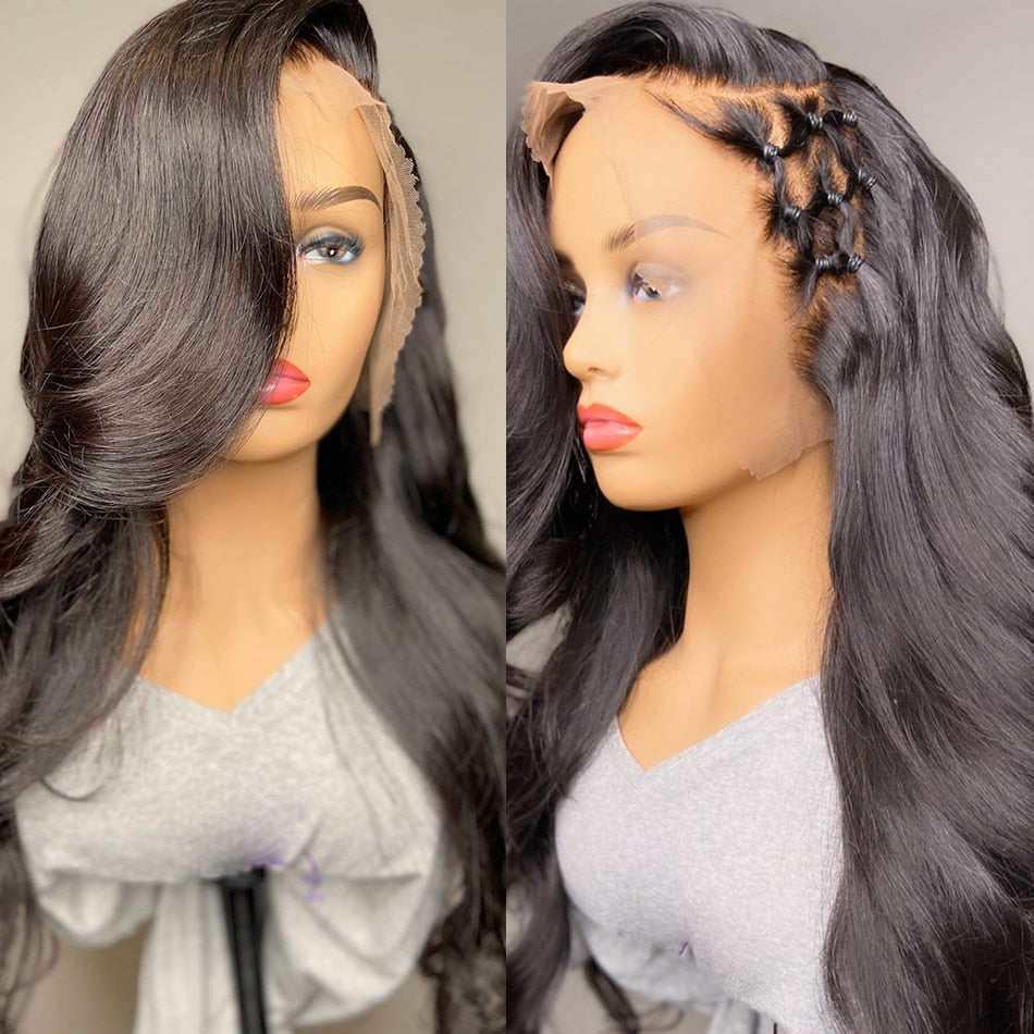 brazilian body wave lace front wig