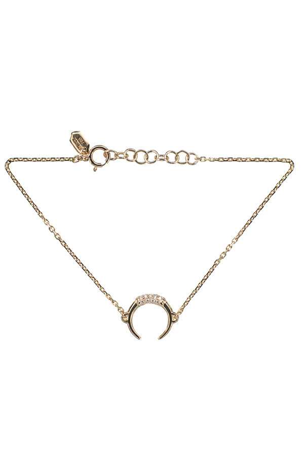 TUSK DIAMOND BRACELET - 14K YELLOW GOLD