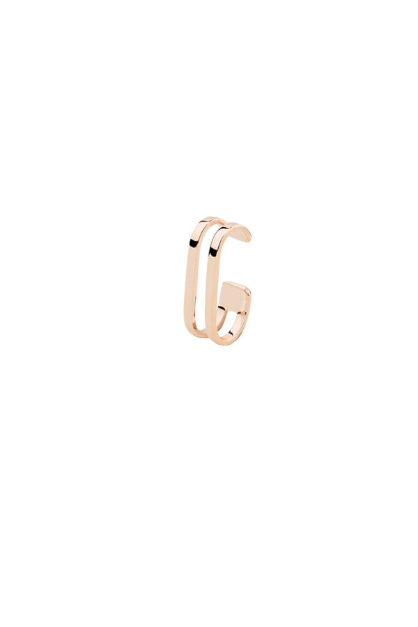 DOUBLE BAR EAR CUFF - ROSE GOLD
