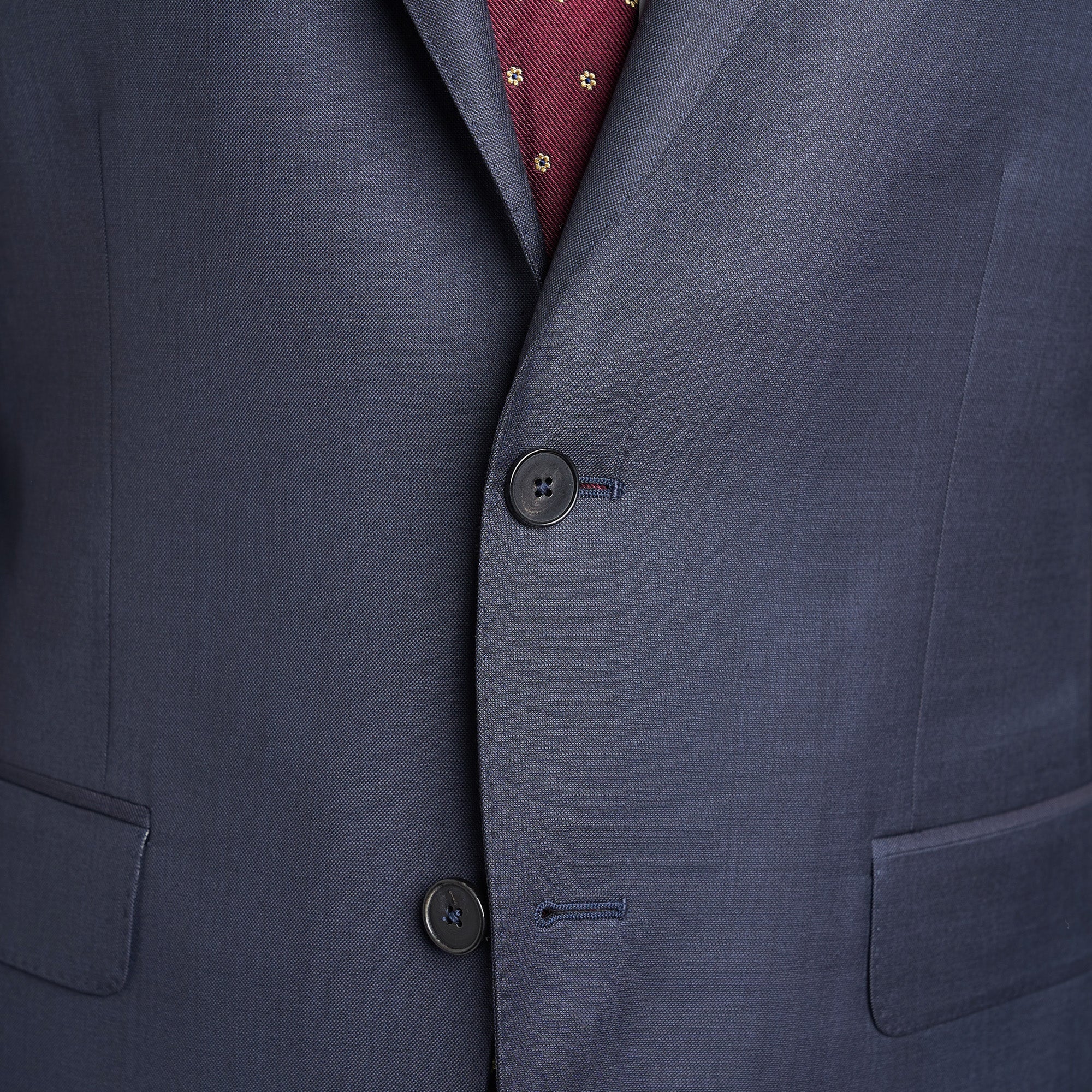 Suit jacket buttoned