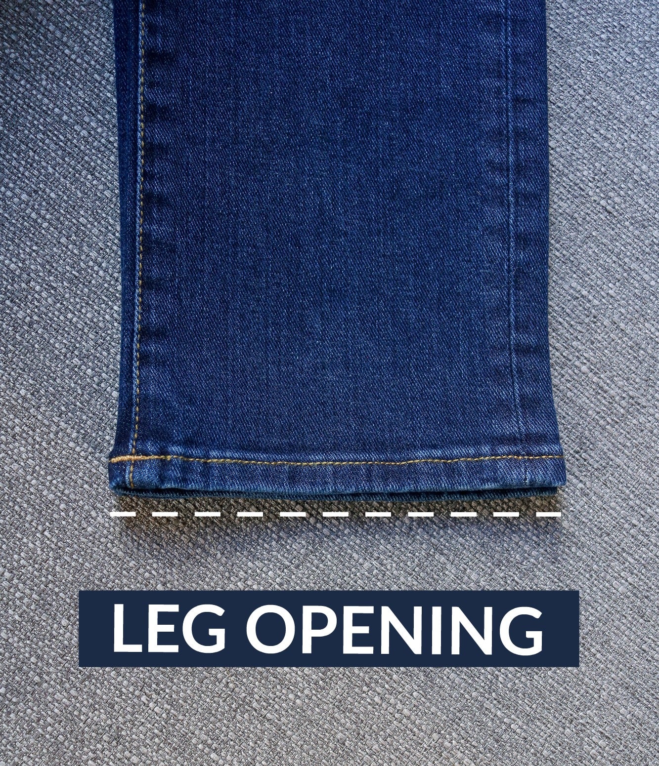 Jeans leg opening