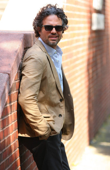 Mark Ruffalo wearing cotton blazer
