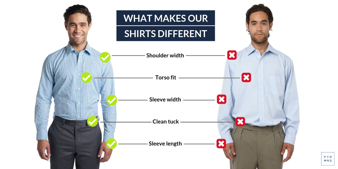 PMNYC dress shirts vs other brands