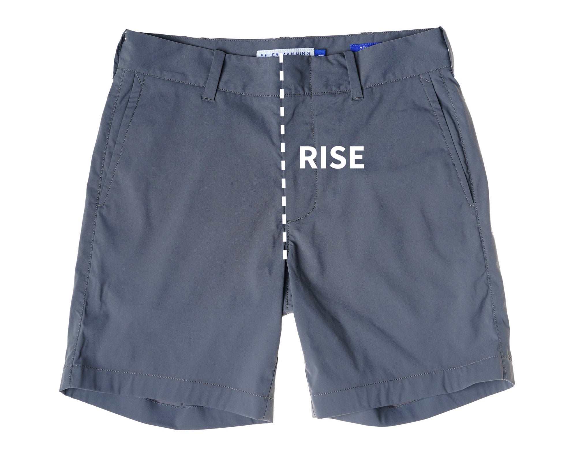 Shorts front rise