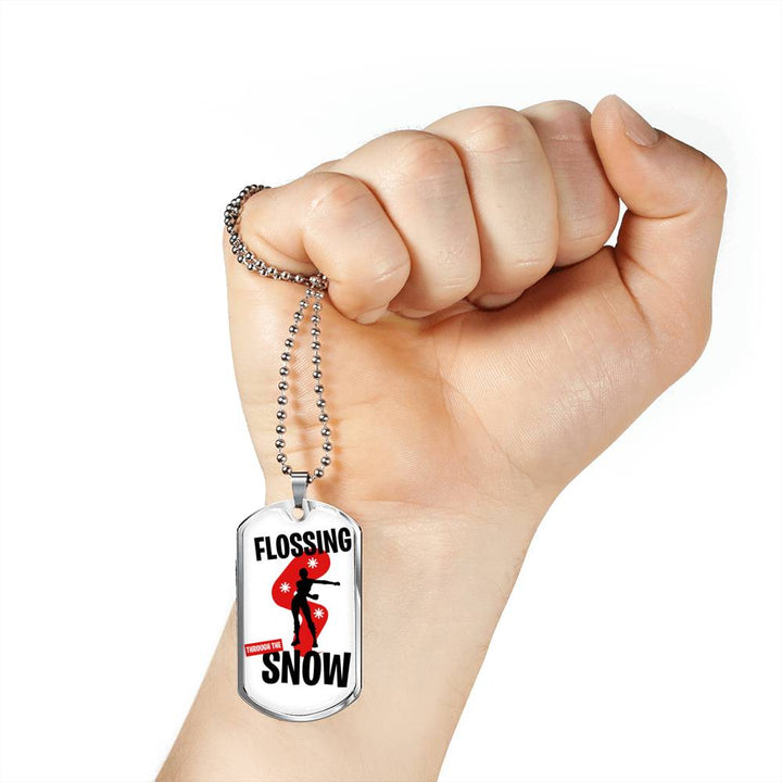 Fortnite Necklace Flossing Dog Tag
