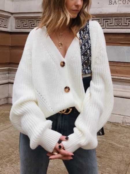 button sweater